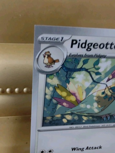 Pidgeotto 163/197 Esquina Cuadrada Descentrado Miscut Pokemon Juego de Cartas Coleccionables Error - Imagen 2 de 6