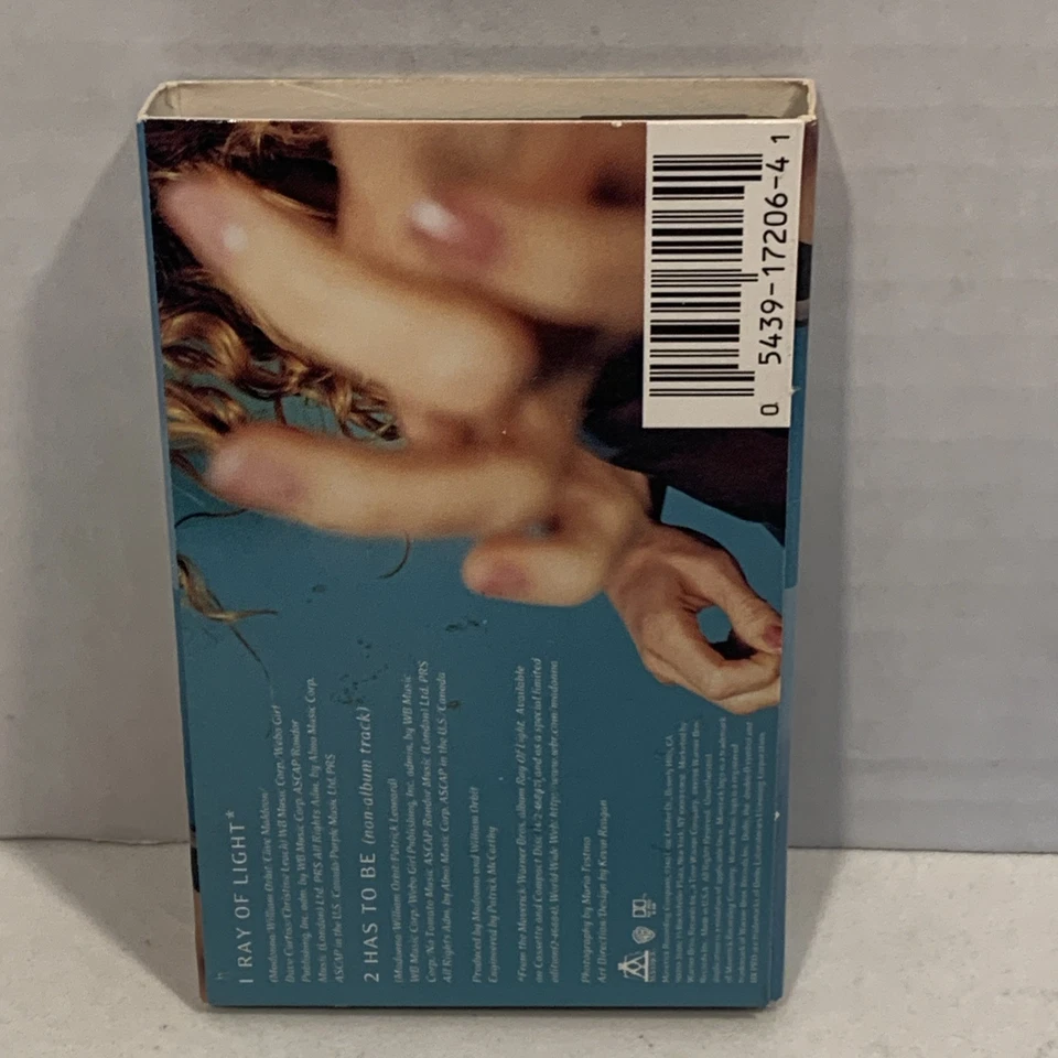 MADONNA RAY OF LIGHT CASSETTE TAPE SINGLE Foto 2 de 4