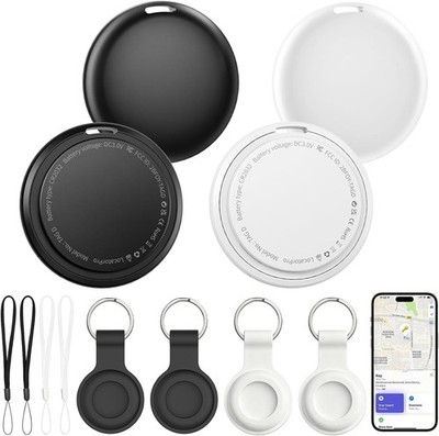Air Tracker Tags 4 Pack, Bluetooth Smart Tag for Item Finder, Compatible iPhone