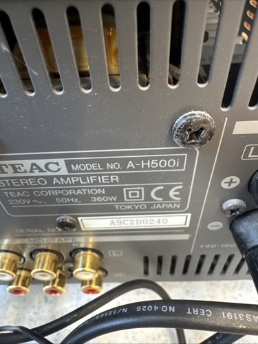 TEAC A-H500i Verstärker T-H500 Tuner AM/FM Radio HiFi Champagner Separater POST - Bild 19 von 19