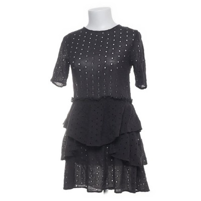 H&M, Kleid, Größe: 34, Grau, Baumwolle, Gepunktet, Damen #Gwn