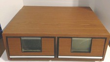 Vintage VHS Drawer Rack Holder Case - Holds 24 Tapes