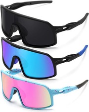SEKKAF Polarized Sports Sunglasses for Men and Women Cycling Glasses UV