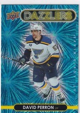 2021-22 UPPER DECK NHL HOCKEY BLUE DAZZLERS DAVID PERRON ST. LOUIS BLUES - 48