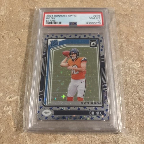 2024 Donruss Optic Stars Bo Nix PSA 10 Gem Mt #209 RC
