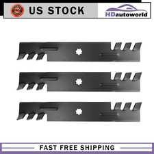 3 Mulching Mower Blades 48" For John Deere GX21784 GY20852 AM141035 D150 17"