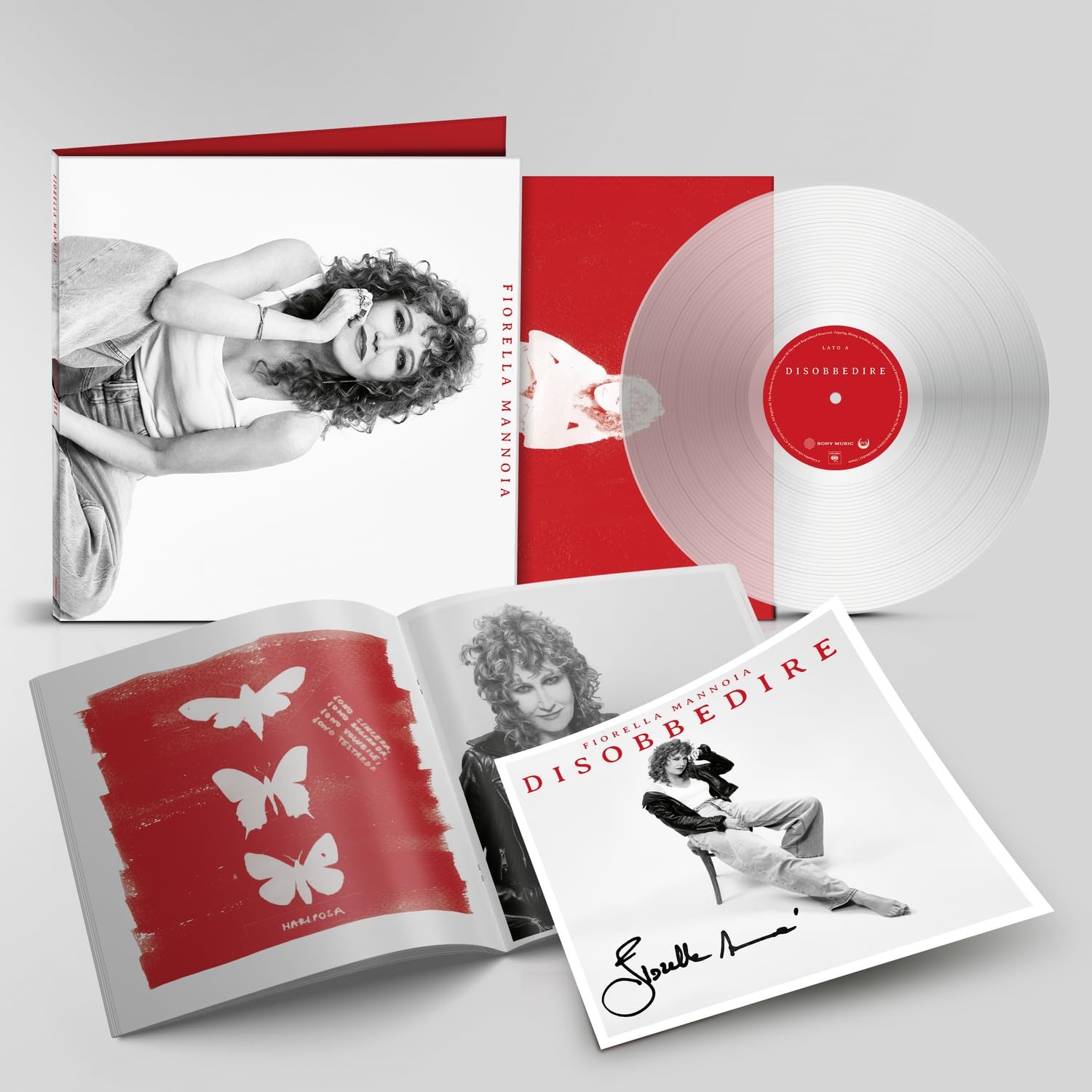 Fiorella Mannoia Disobbedire - ПЛАСТИНКА с прозрачным автографом (винил) (ИМПОРТ ИЗ Великобритании)