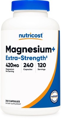 Nutricost Magnesium+ Extra Strength 420mg, 240 Capsules - 120 Servings