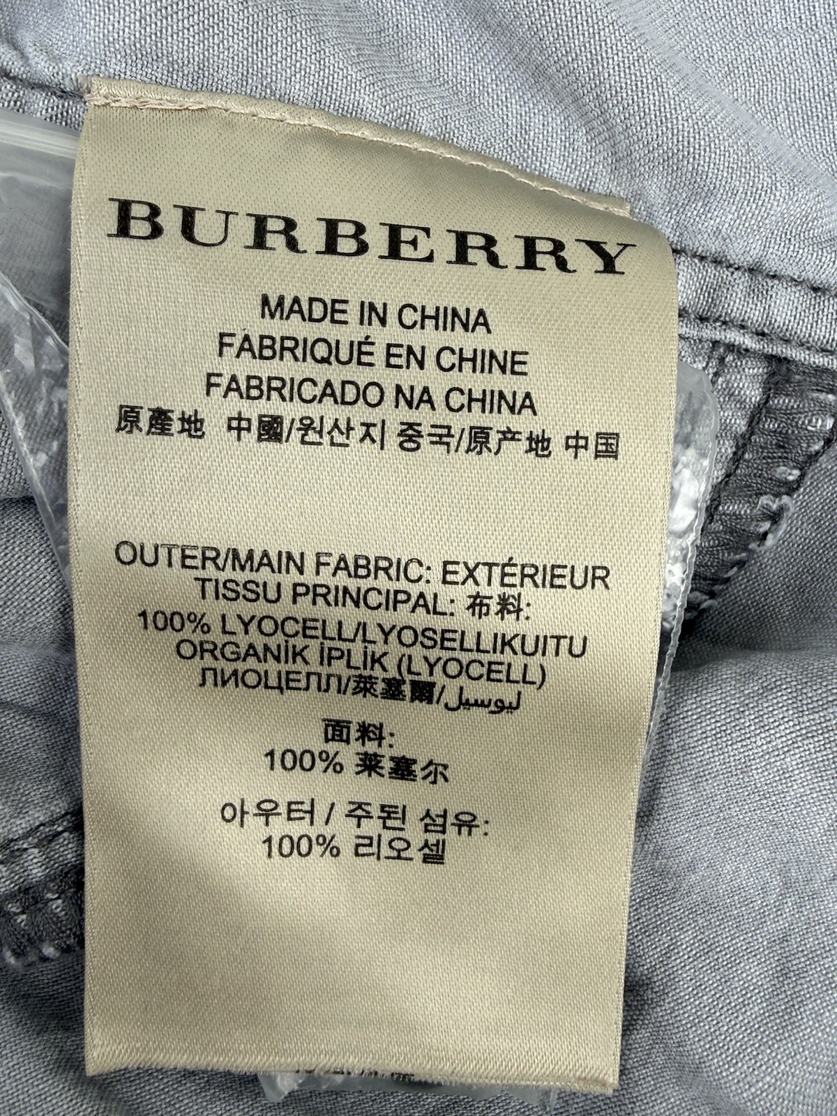 BURBERRY Brit Solid Button Blouse in  Gray Shades… - image 13