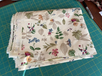 LONGABERGER continuous BOTANICAL FIELDS fabric - 58'' x 4 yards 30'' - new