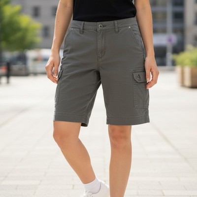 KÜHL Women s Cargo Shorts Size 2 Gray Utility Hiking Outdoor Gorpcore Trailcore