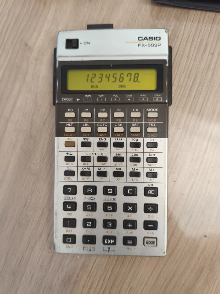 Vintage CASIO FX-502P Scientific Programmable Calculator - Photo 4/4