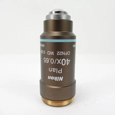 NIKON PLAN 40X/0.65 OFN22 CFI MICROSCOPE OBJECTIVE LENS FOR ECLIPSE SERIES