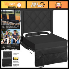 Padded Stadium Seats with Back Support - Comfortable Bleacher Seat Cushion