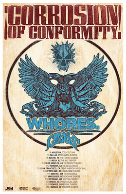 Corrosion of Conformity Summer 2026 North American Tour Poster
