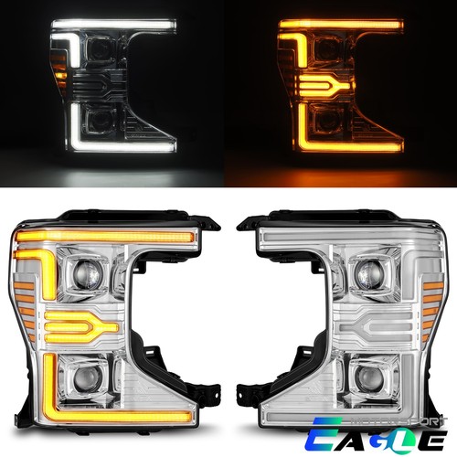 For 20-22 Ford Super Duty LUXX-Series Projector LED Headlights Chrome - Picture 1 of 10