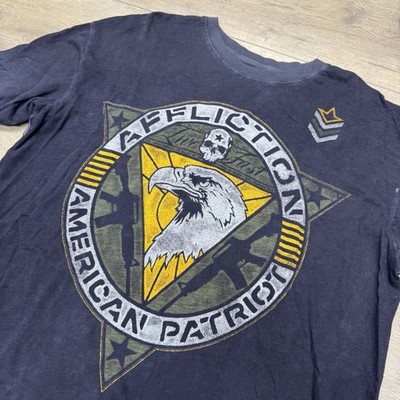 Affliction Freedom Defender S/S T Shirt Men s Sz XXL Biker Patriot Eagle