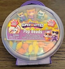 Disney Jr. SuperKitties Pop Beads Kids Jewelry Bead Kit w/ Carry Case