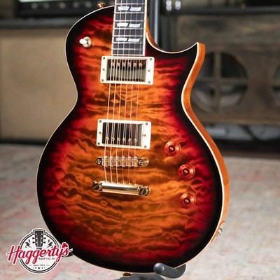 ESP USA Custom Shop Eclipse Electric Guitar - Tiger Eye Sunburst with Hardshell
