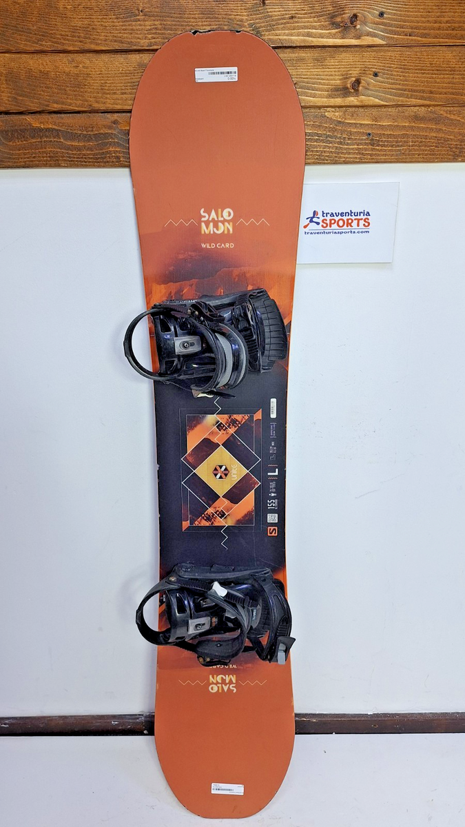 Salomon Wild Card 155 cm Snowboard + Speedfit L Bindings Winter