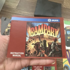 Rampart complete in box Cib nintendo nes strategy/war game MINT