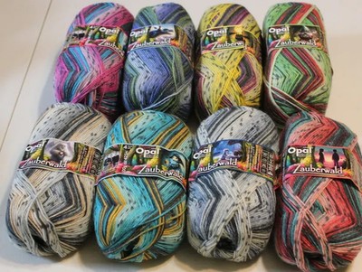 Opal Sock Yarn Zauberwald set 8 skeins 4ply 100 gr 462yds 75 % wl 25% ny