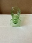 Jeannette Glass Uranium Green Adam 9oz Tumbler, Excellent Condition — photo 6