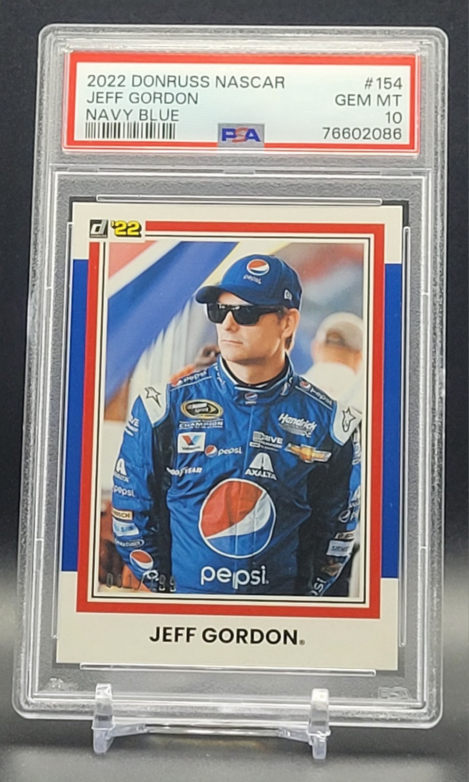 2022 Panini Donruss #154 JEFF GORDON 1/199 PSA 10 GEM MINT Retro 1981 NASCAR🏁🏎