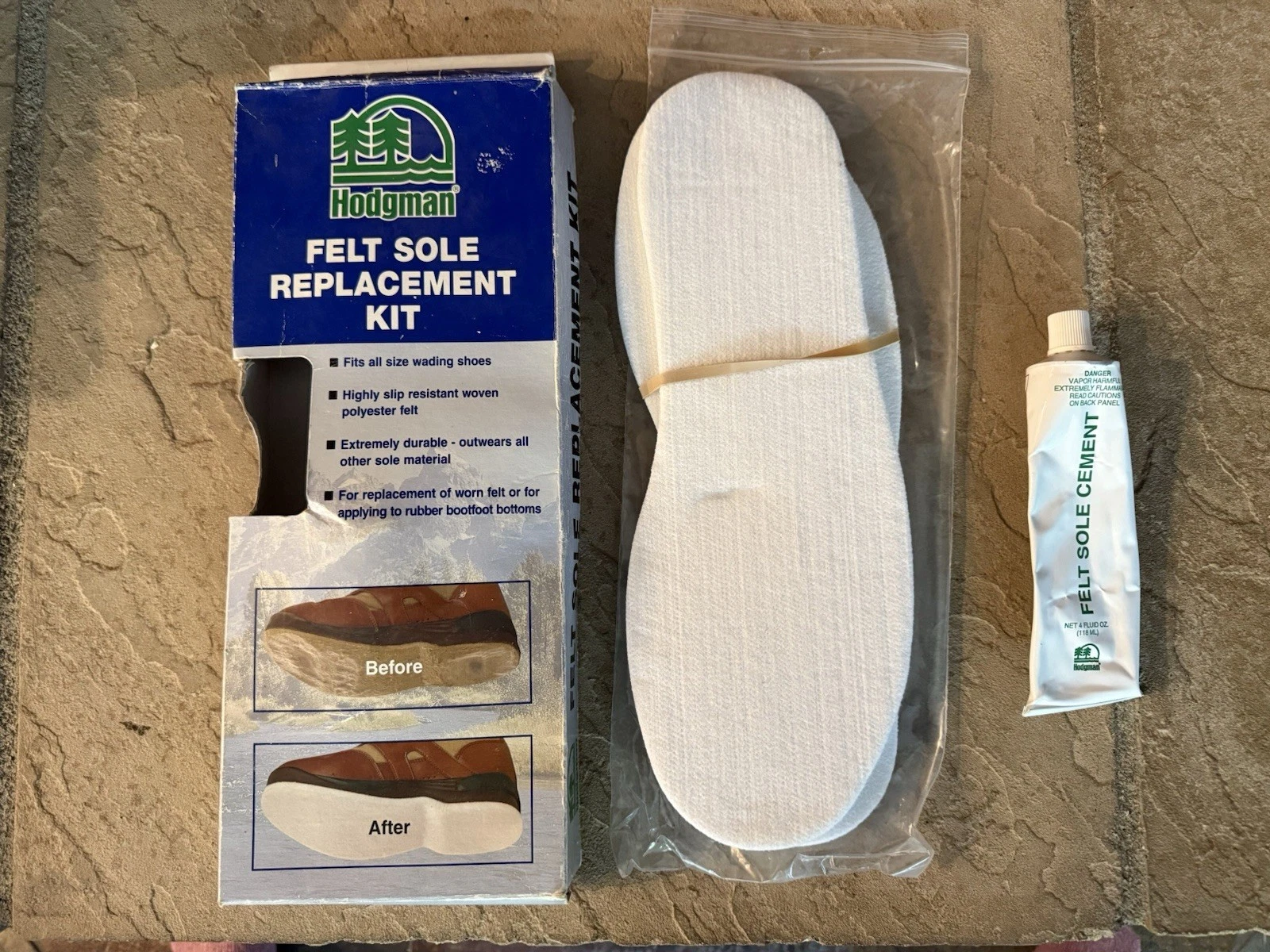Hodgman Felt Sole Replacement Kit Wading Boots Fly Fishing Repair Kit
Opens in a new window or tab