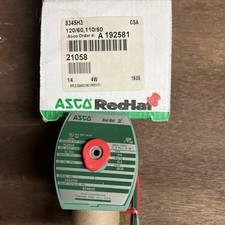 NEW ASCO RED HAT 1/4" 110/120V SOLENOID VALVE 8345H3
