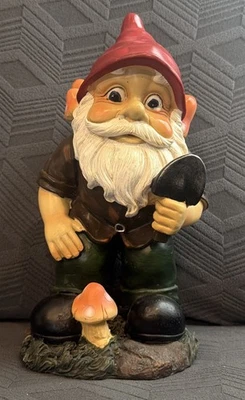 Design Toscano 12-in H x 7-in W Multiple colors/finishes Gnome Garden Statue - Image 1 of 4