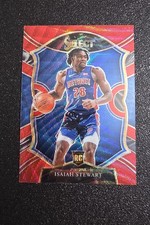 2020-21 Panini Select - Concourse Isaiah Stewart #76 Red Wave Prizm (RC)