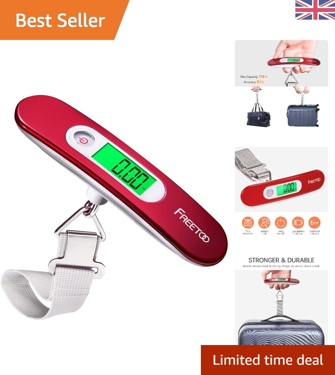 Luggage Scale Portable Digital Weight Scale for Travel Suitcase Weigher with ...