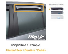 ClimAir Windabweiser Schwarz Fensterschacht für CITROEN C3 II