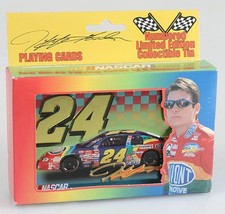 JEFF GORDON NASCAR 2 SET PLAYING CARDS IN LIMITED EDITION COLLECTIBLE TIN,N.I.B