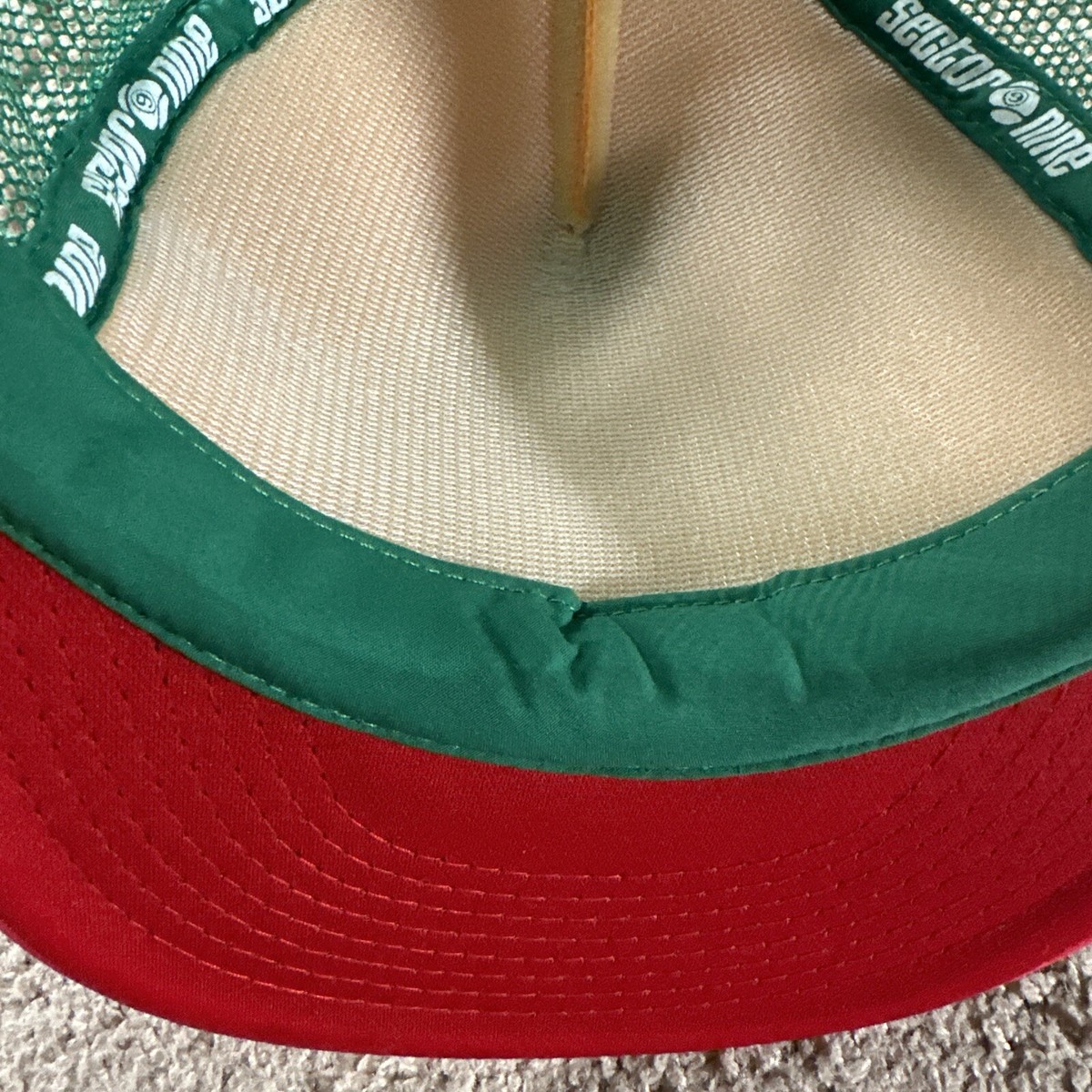 Sector 9 Trucker Hat Cap Adult Yellow Red Green Snapback