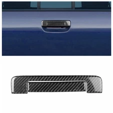 Hot Genuine Carbon Fiber Rear Trunk Door Handle Trim for Toyota Tacoma 2005-2015