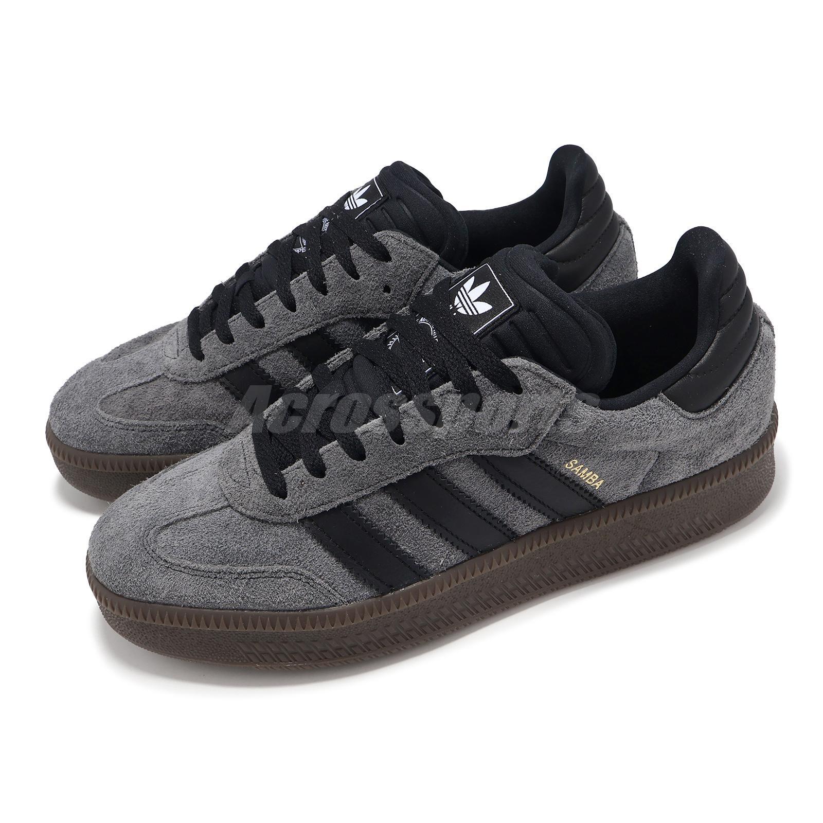 Adidas Originales Samba XLG Gris Núcleo Negro Goma Hombres Unsiex Plataforma Informal ID3201