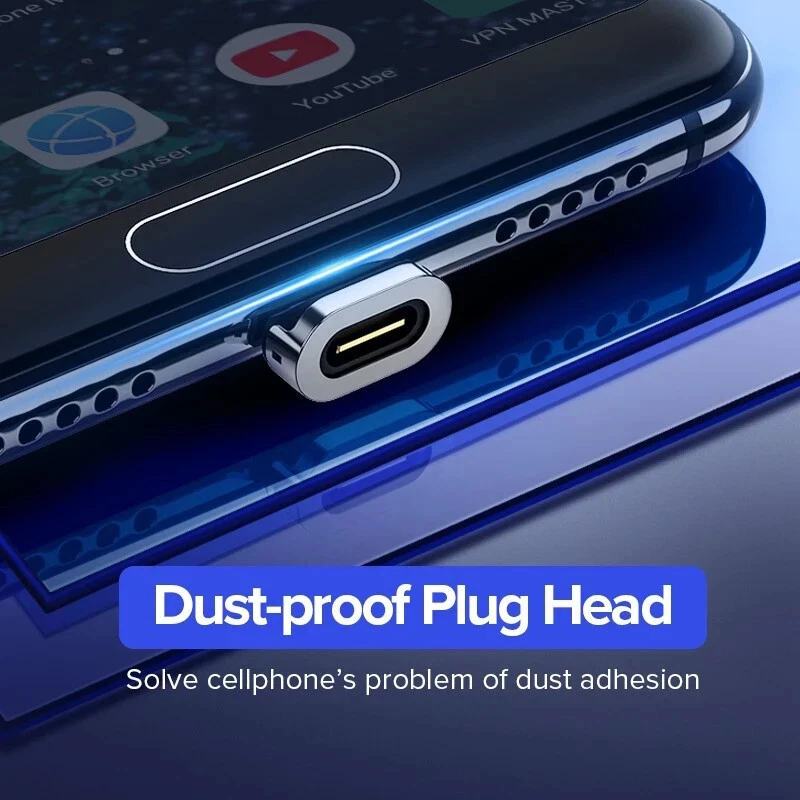 READY STOCK! Ugreen Magnetic Reversible Type C Micro USB Cable 3A Fast Charging - Image 2 of 4