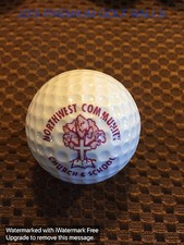 PING GOLF BALL/S-SOLID WHITE PING EYE 4...NORTHWEST COMMUNITY CHURCH SCH LOGO
