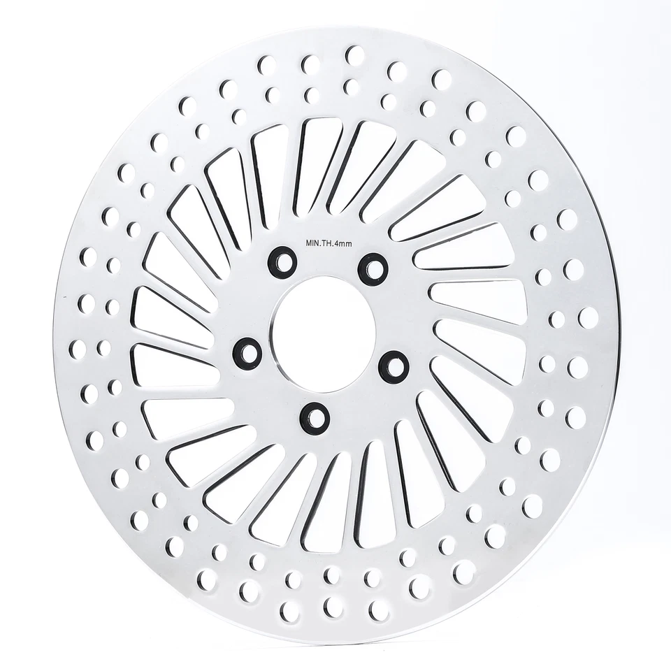 Rotor de freno delantero izquierdo 11,8" apto para Harley Touring Street Road Glide 2008-2023 Foto 2 de 4