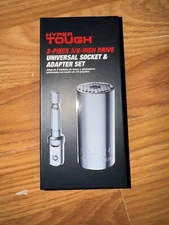Hyper Tough 2-Piece 3/8-Inch Drive: Universal Socket & Adaptor Set