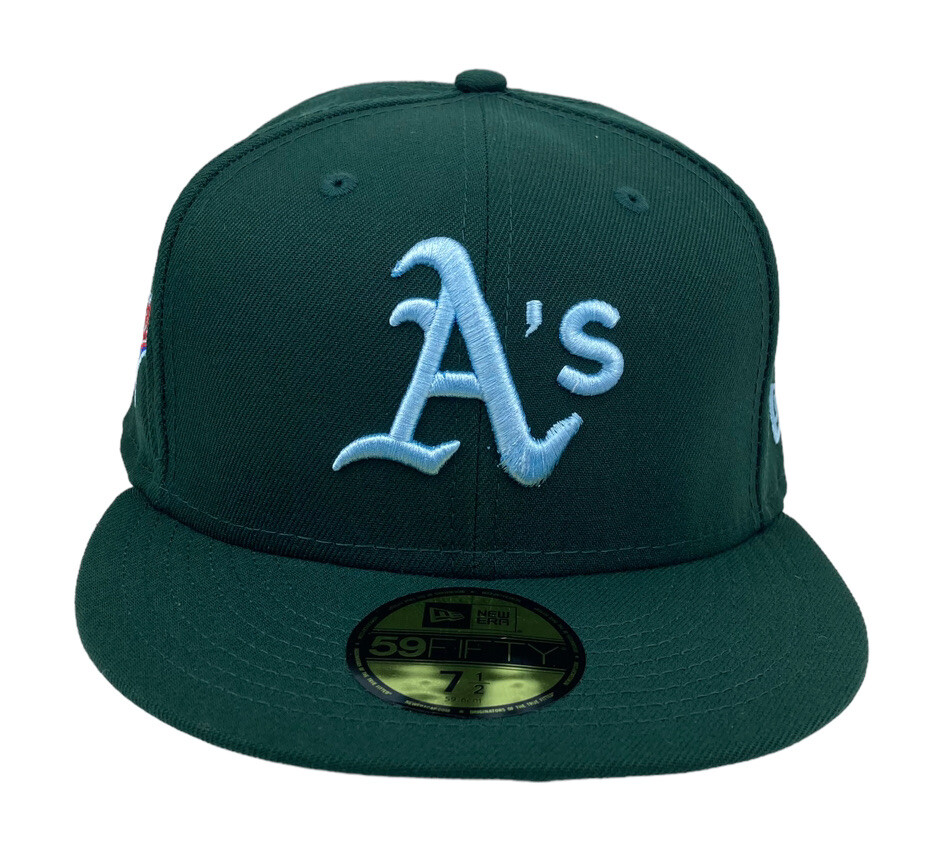 【US限定】NEW ERA 59FIFTY Oakland Athletics 30th Dark Green Dark Green Oakland Athletics Black Visor Gray Bottom 1930