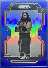 2022 Panini Prizm WWE SAURAV #103 Blue Parallel /199