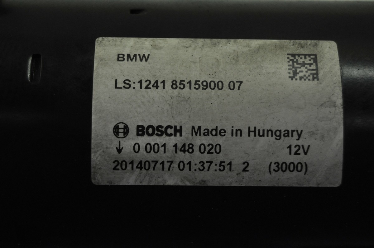 BMW X5 F15 xDrive 30d 2014 LHD Engine Starter Motor 12418515900 