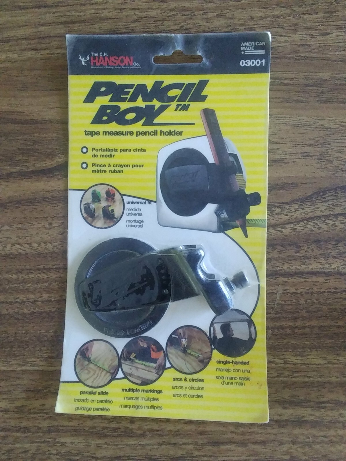 Pencil boy tape measure pencil holder C.H. Hanson American Made 03001