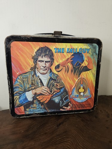 Vintage 1981 The Fall Guy Aladdin Metal Lunch box - No Thermos