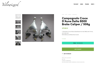Campagnolo Croce D'Aune brakes (Delta) - NOS