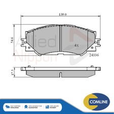 Fits Toyota Auris RAV4 Yaris + Other Models Brake Pads Set Front Allied Nippon