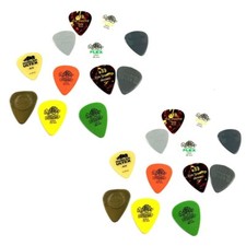 Dunlop Guitar Picks 24 Pack Variety for Acoustic Guitar Ultex Tortex Nylon